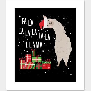 Fa La La Llama Lover - Llama Christmas Posters and Art